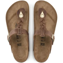 Birkenstock Thong Sandals<Gizeh Cognac