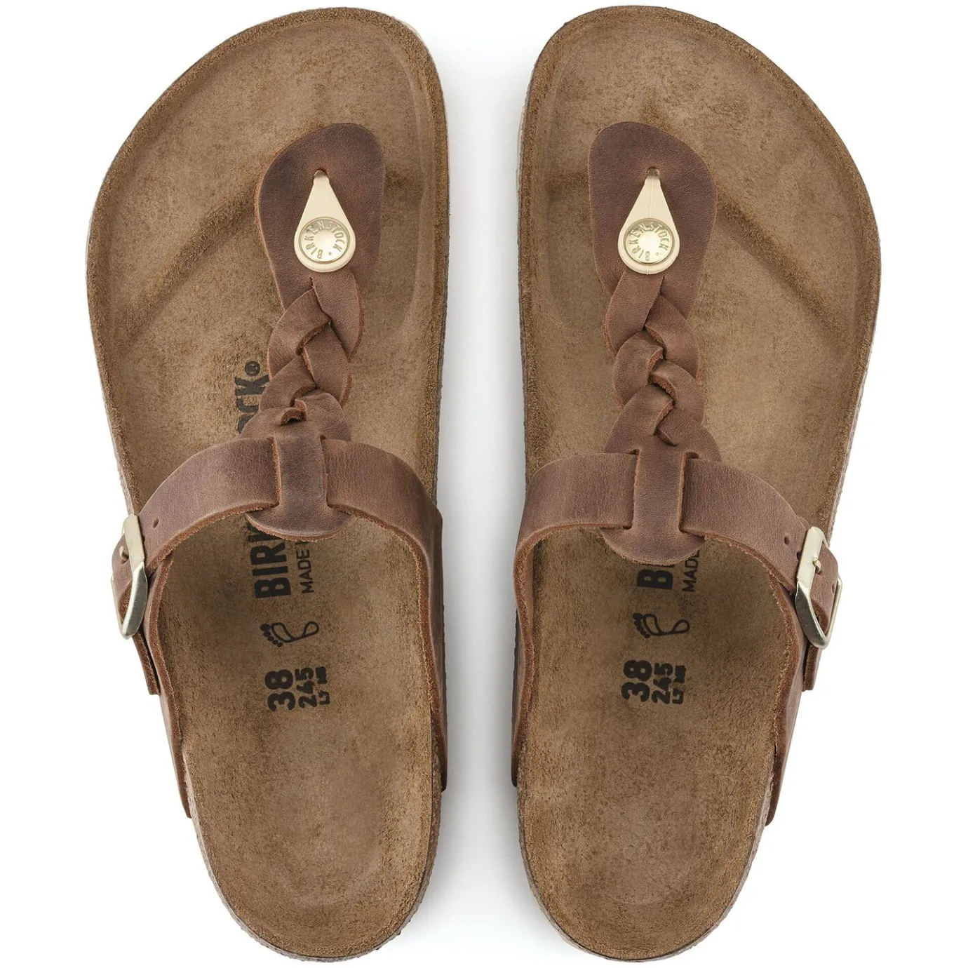 Birkenstock Thong Sandals<Gizeh Cognac