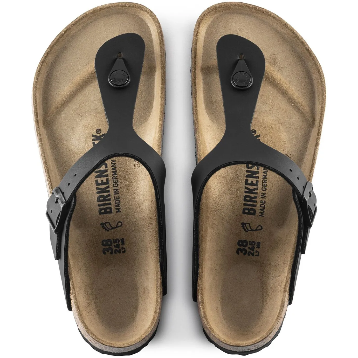 Birkenstock Thong Sandals<Gizeh Black