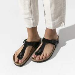 Birkenstock Thong Sandals<Gizeh Black Patent
