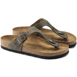 Birkenstock Thong Sandals<Gizeh Faded Khaki