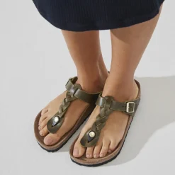 Birkenstock Thong Sandals<Gizeh Olive Green