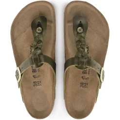 Birkenstock Thong Sandals<Gizeh Olive Green