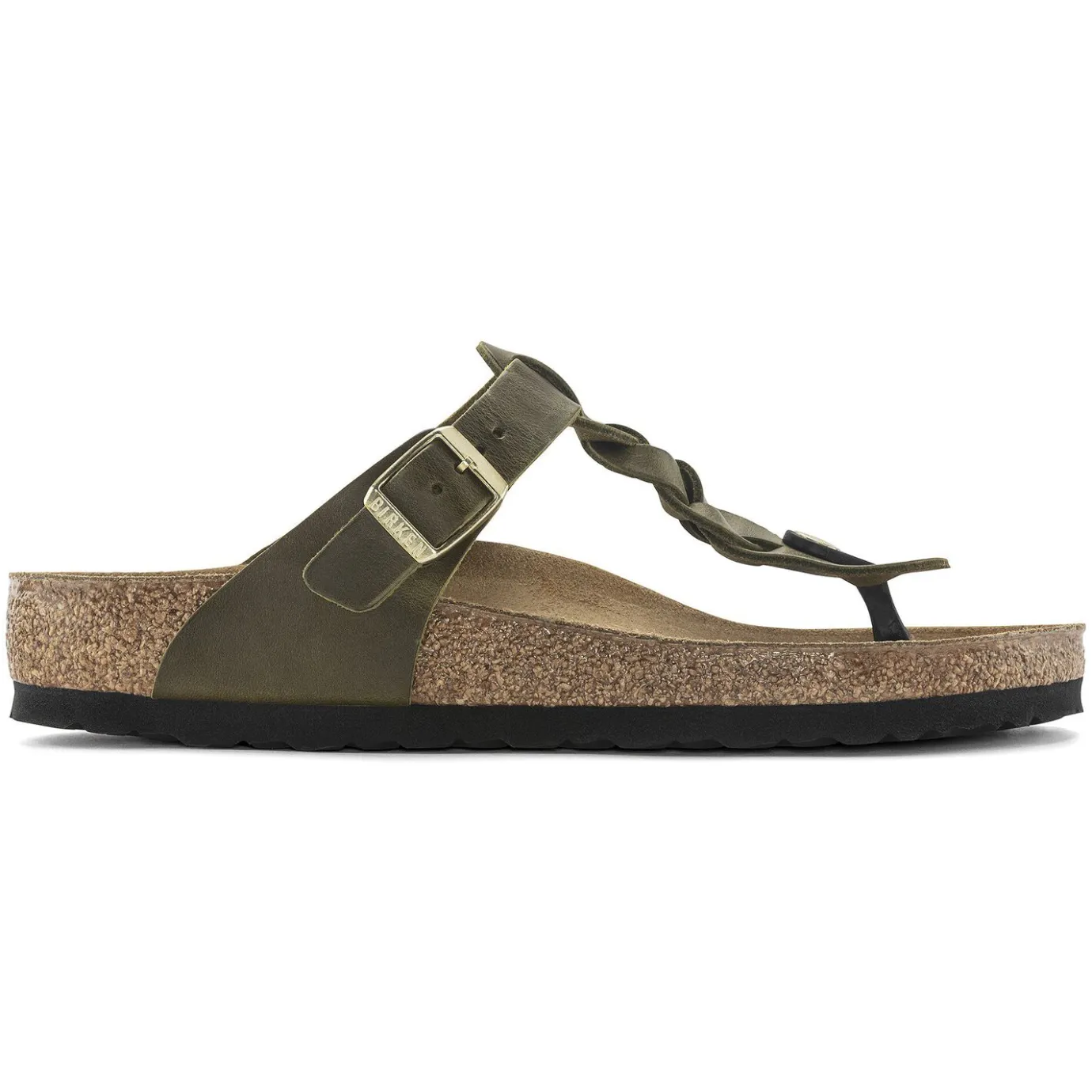 Birkenstock Thong Sandals<Gizeh Olive Green