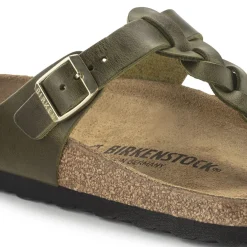 Birkenstock Thong Sandals<Gizeh Olive Green