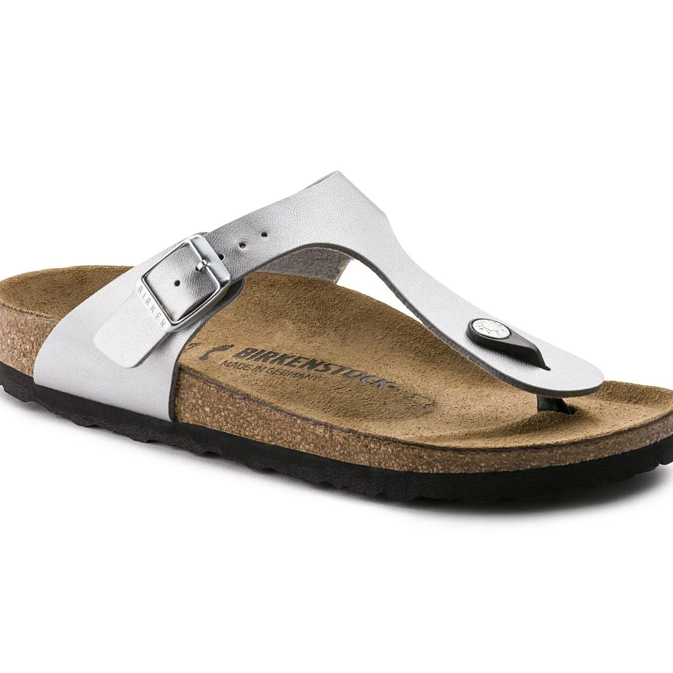 Birkenstock Thong Sandals<Gizeh Silver
