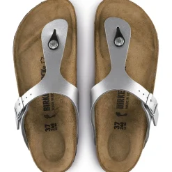 Birkenstock Thong Sandals<Gizeh Silver
