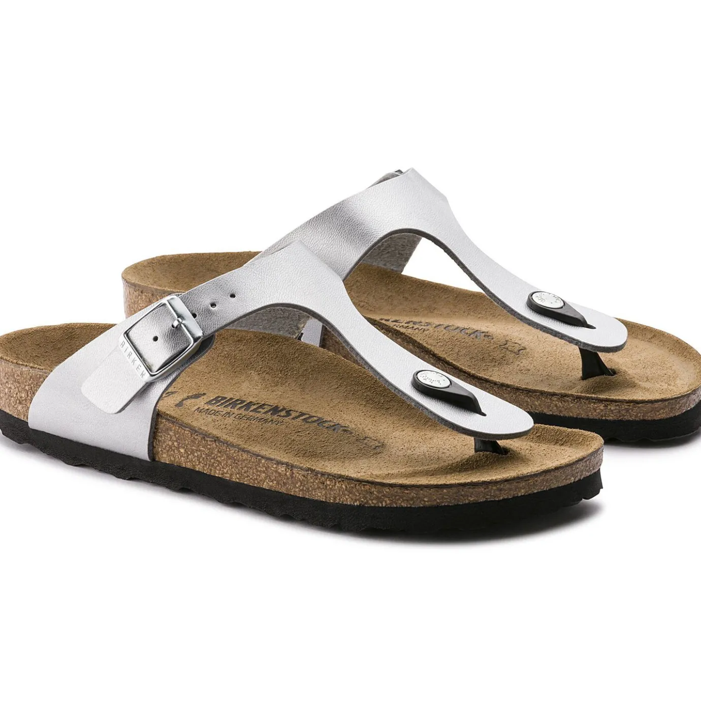 Birkenstock Thong Sandals<Gizeh Silver