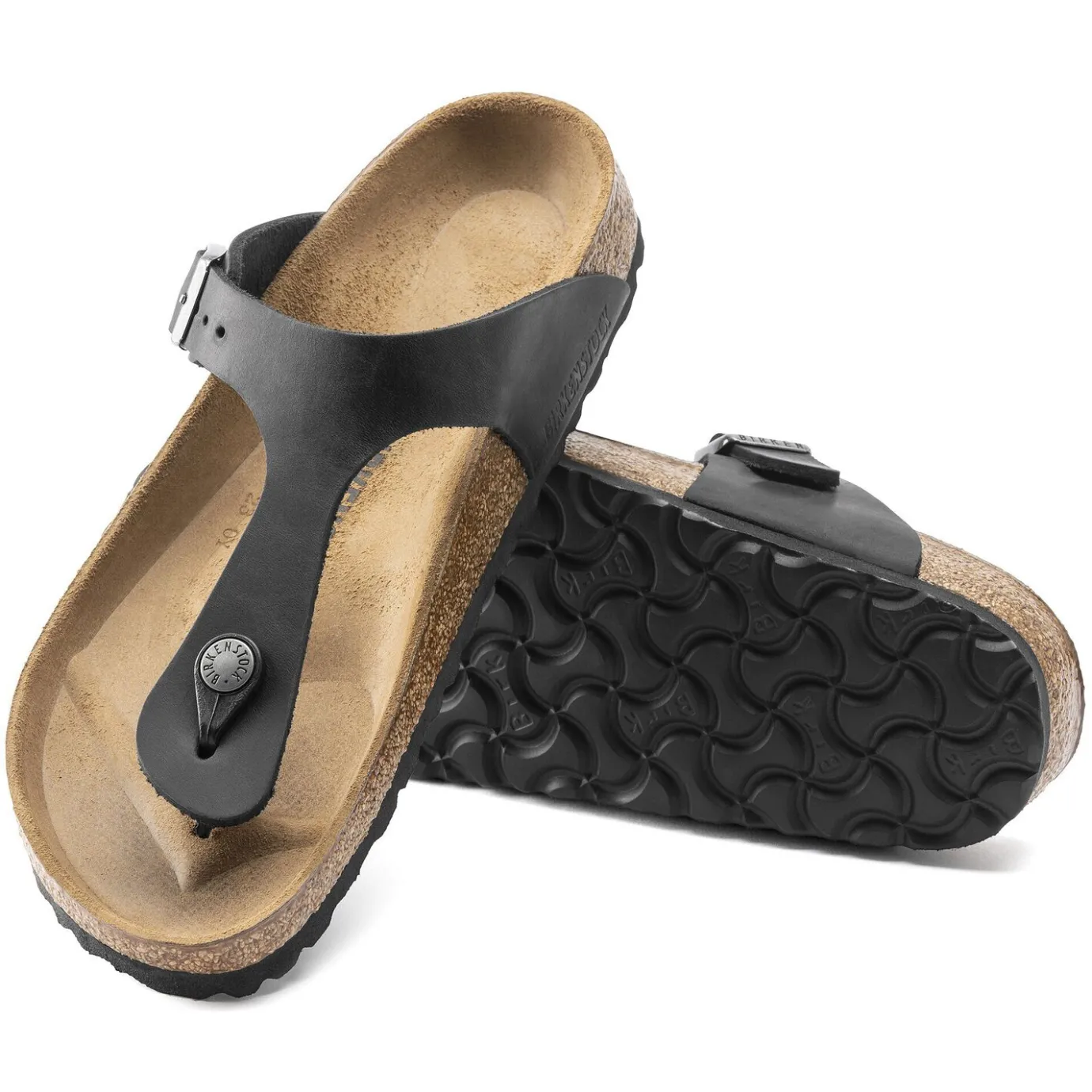 Birkenstock Thong Sandals<Gizeh Black