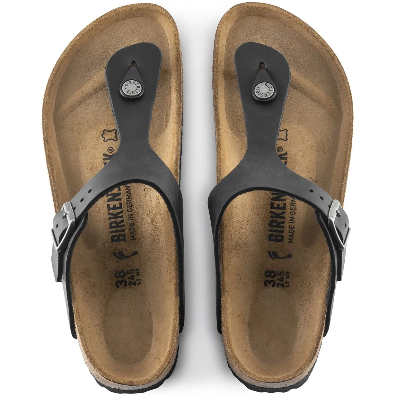 Birkenstock Thong Sandals<Gizeh Black