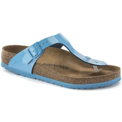 Birkenstock Thong Sandals<Gizeh Patent Sky Blue