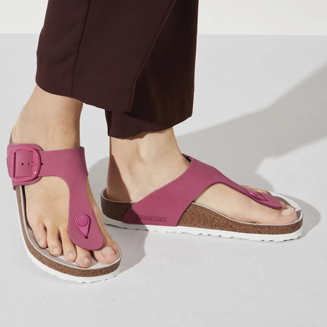 Birkenstock Thong Sandals<Gizeh Big Buckle Fuchsia Tulip