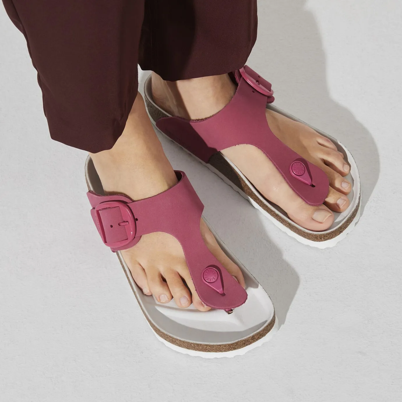 Birkenstock Thong Sandals<Gizeh Big Buckle Fuchsia Tulip