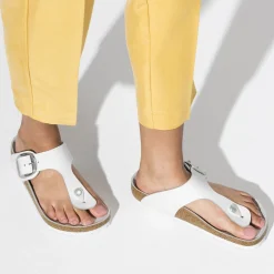 Birkenstock Thong Sandals<Gizeh Big Buckle White