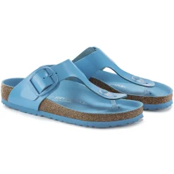 Birkenstock Thong Sandals<Gizeh Big Buckle High Shine Sky Blue