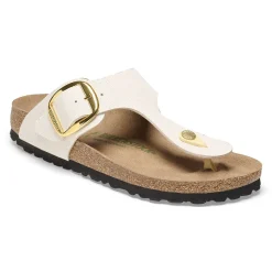Birkenstock Thong Sandals<Gizeh Big Buckle Rivet Logo Canvas Eggshell