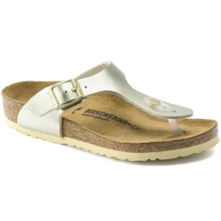 Birkenstock Thong Sandals<Gizeh Kids Electric Metallic Gold