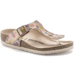 Birkenstock Thong Sandals<Gizeh Kids Bs Electric Metallic Dots Copper