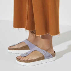 Birkenstock Thong Sandals<Gizeh Platform Purple Fog