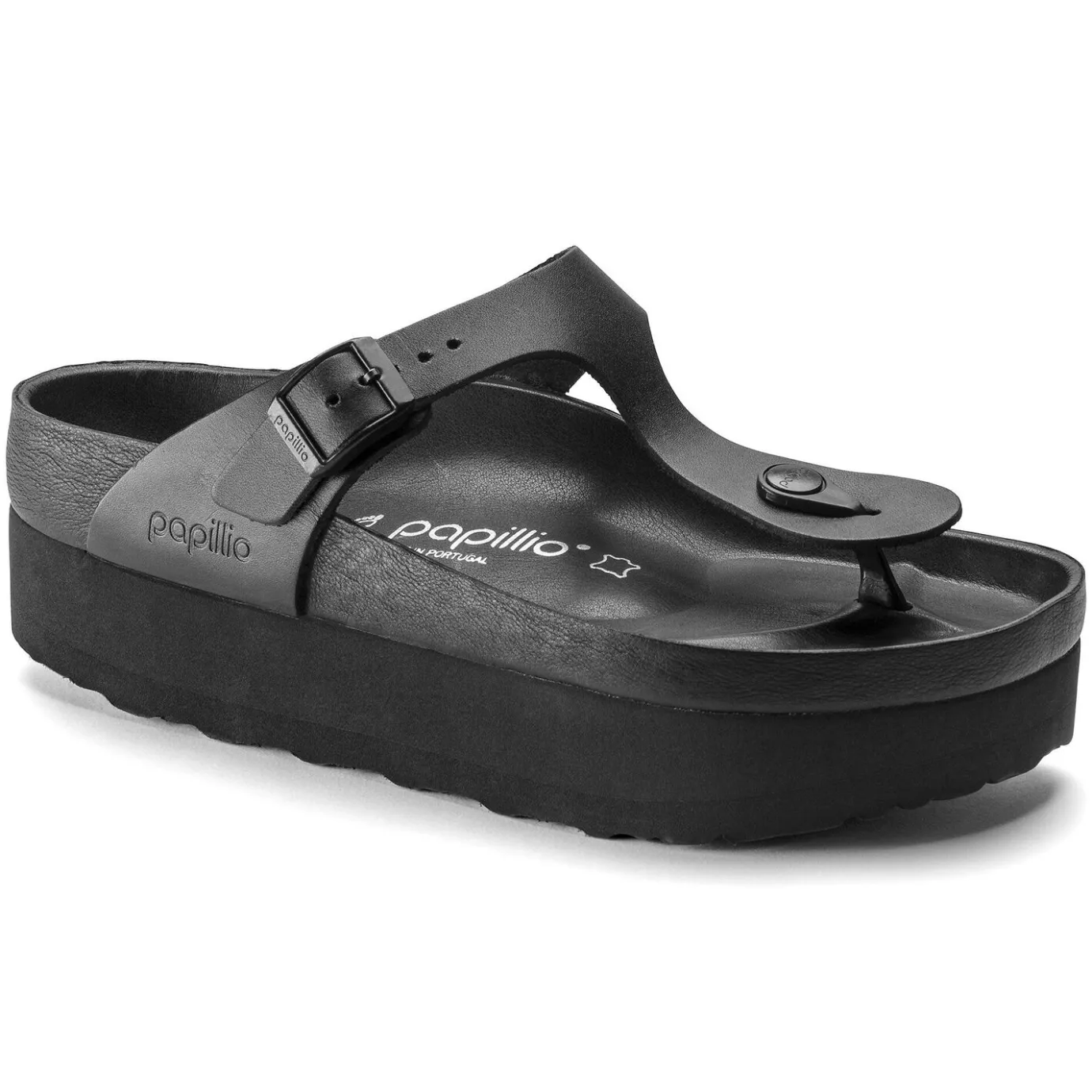Birkenstock Thong Sandals<Gizeh Platform Black