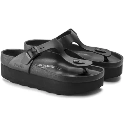 Birkenstock Thong Sandals<Gizeh Platform Black