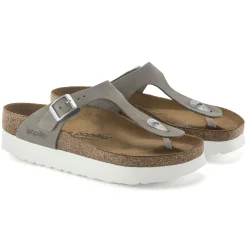 Birkenstock Thong Sandals<Gizeh Platform Dove Gray
