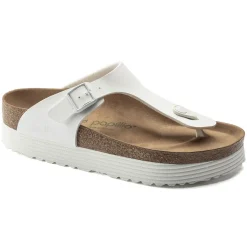 Birkenstock Thong Sandals<Gizeh Platform Vegan White