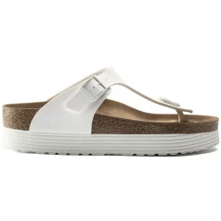 Birkenstock Thong Sandals<Gizeh Platform Vegan White