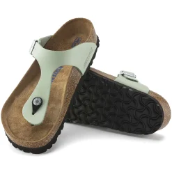 Birkenstock Thong Sandals<Gizeh Soft Footbed Matcha