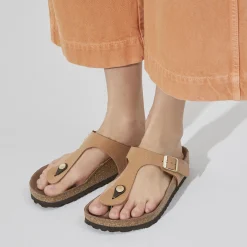 Birkenstock Thong Sandals<Gizeh Vegan Pecan