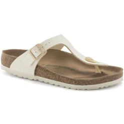 Birkenstock Thong Sandals<Gizeh Vegan Canvas Eggshell