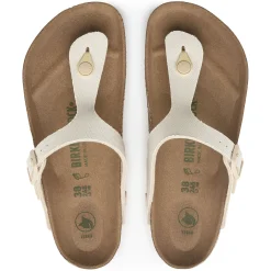Birkenstock Thong Sandals<Gizeh Vegan Canvas Eggshell