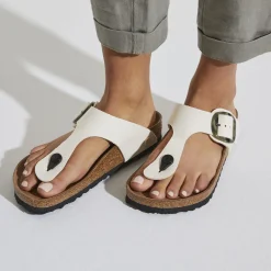 Birkenstock Thong Sandals<Gizeh Vegan Big Buckle Eggshell