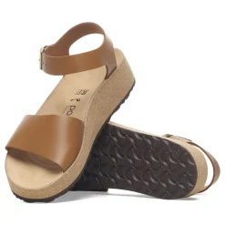 Birkenstock Ankle-Strap Sandals<Glenda Ginger Brown
