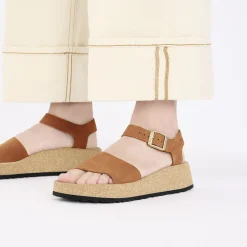Birkenstock Ankle-Strap Sandals<Glenda Pecan