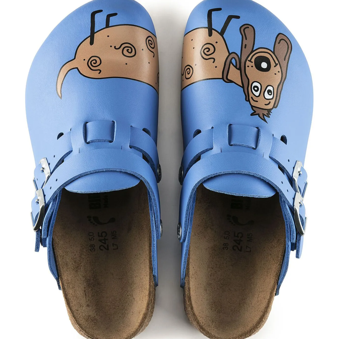 Birkenstock Clogs<Kay Sl Dog Blue Background