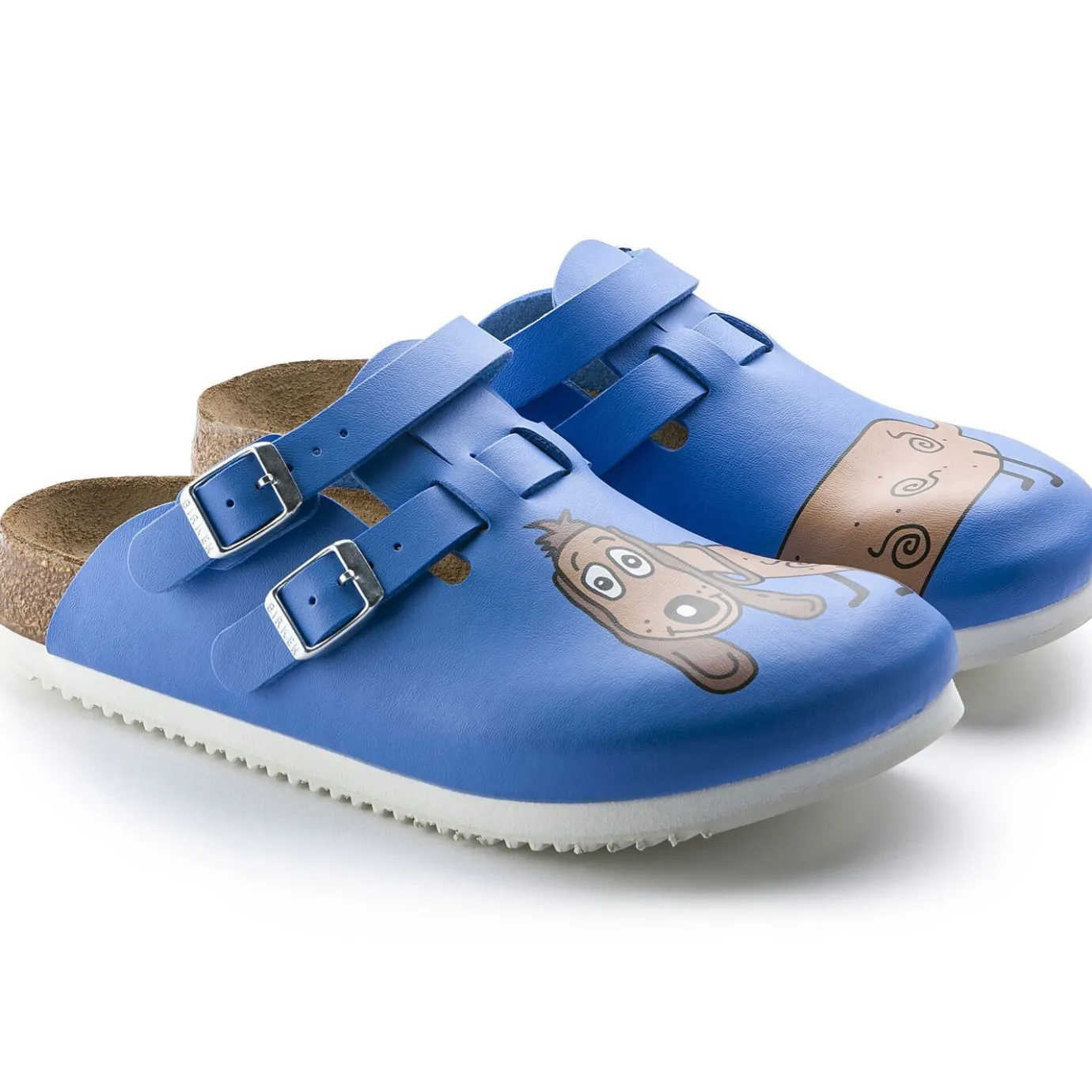 Birkenstock Clogs<Kay Sl Dog Blue Background