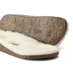 Birkenstock Slippers<Kids Shearling Footbed Zermatt Sandshell/Creme