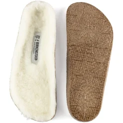 Birkenstock Slippers<Kids Shearling Footbed Zermatt Sandshell/Creme