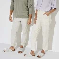 Birkenstock One-Strap Sandals<Kyoto Antique White