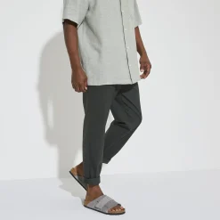 Birkenstock One-Strap Sandals<Kyoto Desert Buck Whale Gray