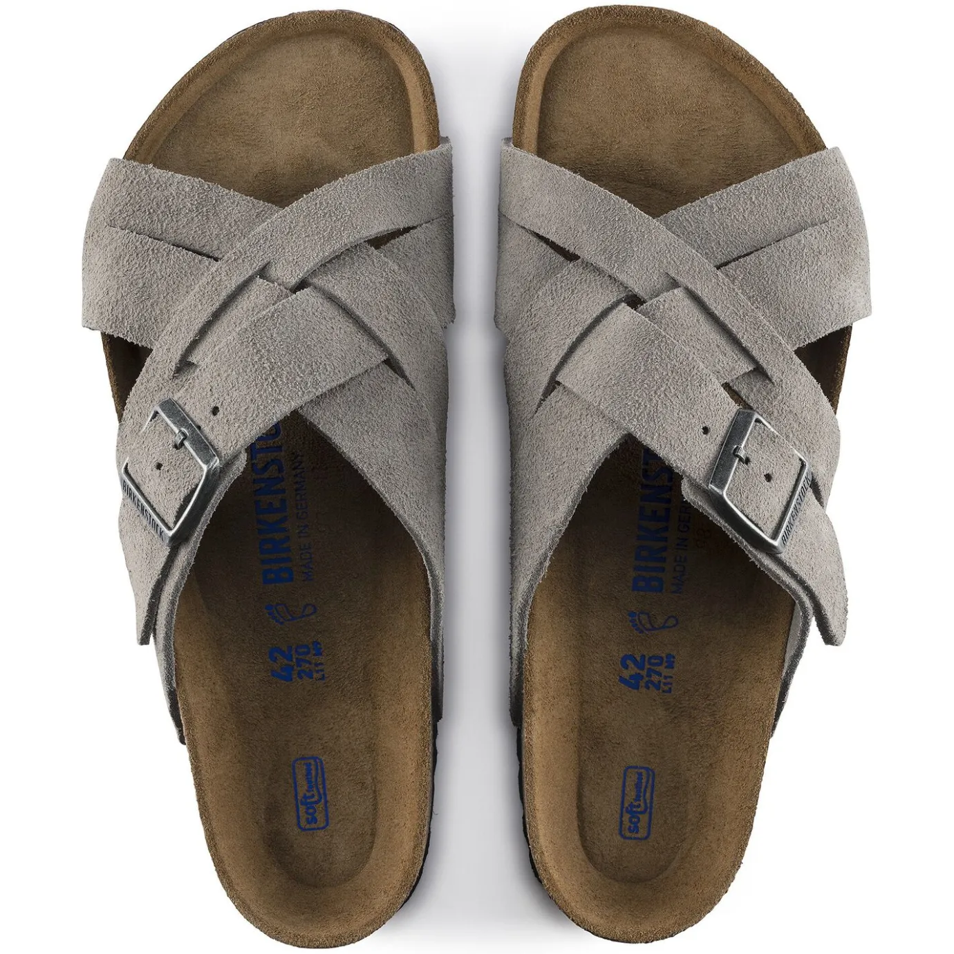 Birkenstock Multi-Strap Sandals<Lugano Soft Footbed Stone Coin