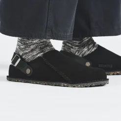 Birkenstock Slippers<Lutry Premium Suede Black