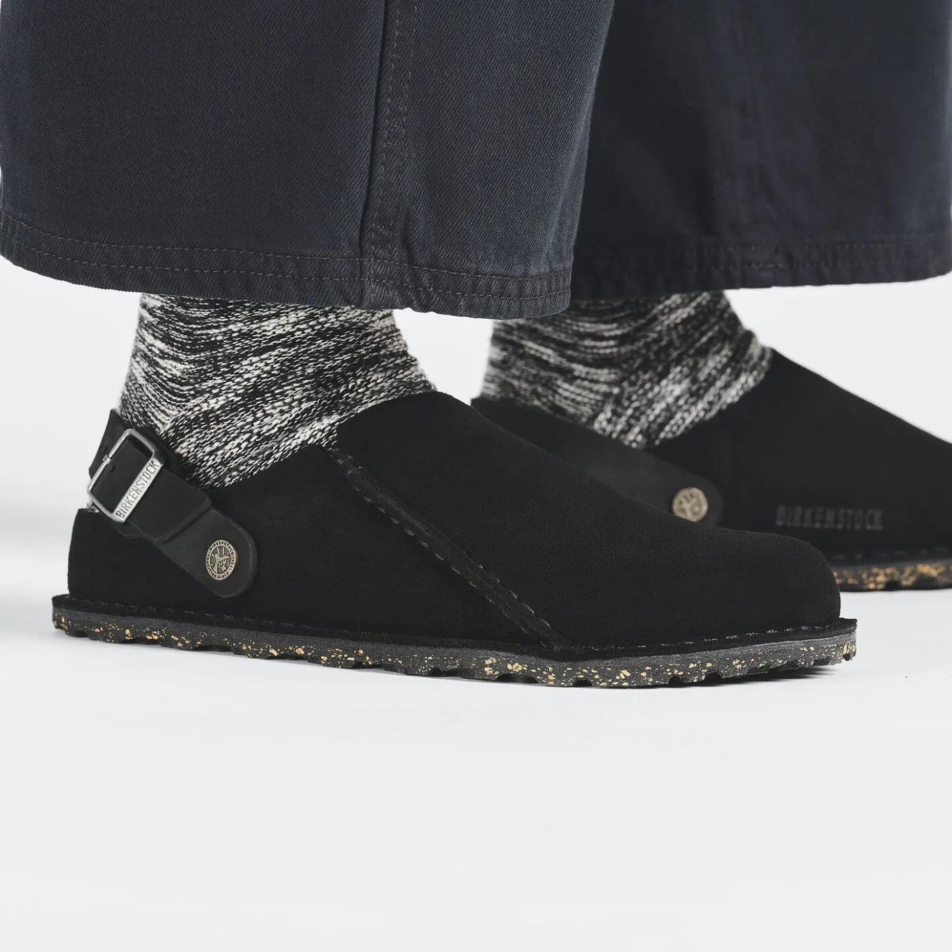 Birkenstock Slippers<Lutry Premium Suede Black