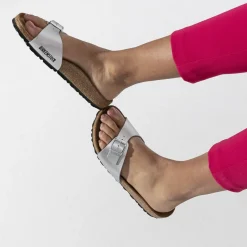 Birkenstock One-Strap Sandals<Madrid Silver
