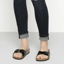 Birkenstock One-Strap Sandals<Madrid Black Patent