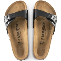 Birkenstock One-Strap Sandals<Madrid Black Patent