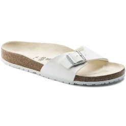 Birkenstock One-Strap Sandals<Madrid White