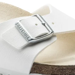 Birkenstock One-Strap Sandals<Madrid White