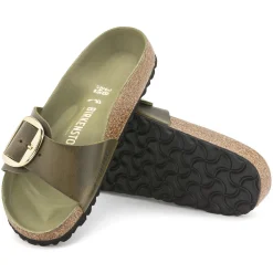 Birkenstock One-Strap Sandals<Madrid Big Buckle Olive Green
